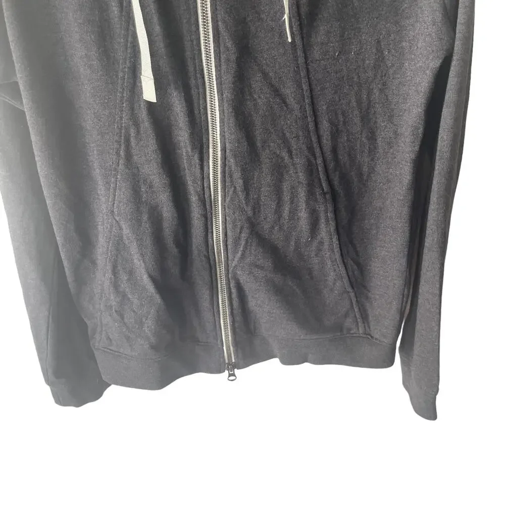 Nike Grey White Size‎ Small Full Zip Hooded Sweater